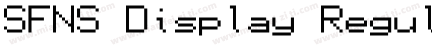 SFNS Display Regular字体转换
